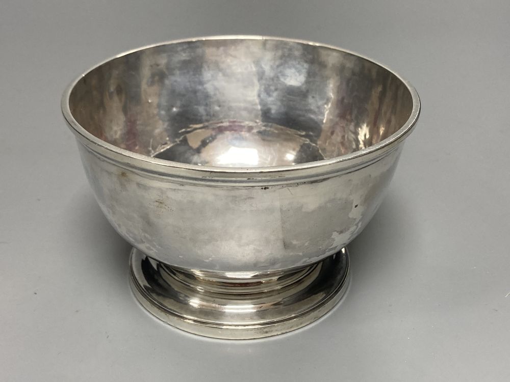 Two silver sugar bowls, with obliterated hallmarks and new London Assay Office hallmarks, largest diameter 11.5cm,